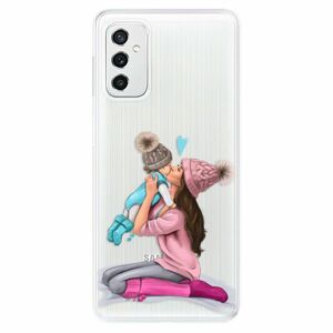 Odolné silikónové puzdro iSaprio - Kissing Mom - Brunette and Boy - Samsung Galaxy M52 5G vyobraziť