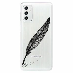 Odolné silikónové puzdro iSaprio - Writing By Feather - black - Samsung Galaxy M52 5G vyobraziť