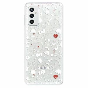 Odolné silikónové puzdro iSaprio - Vintage Pattern 01 - white - Samsung Galaxy M52 5G vyobraziť