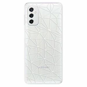 Odolné silikónové puzdro iSaprio - Abstract Triangles 03 - white - Samsung Galaxy M52 5G vyobraziť