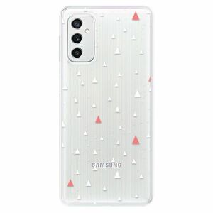 Odolné silikónové puzdro iSaprio - Abstract Triangles 02 - white - Samsung Galaxy M52 5G vyobraziť