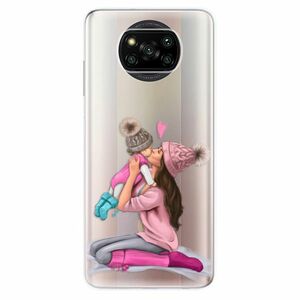 Odolné silikónové puzdro iSaprio - Kissing Mom - Brunette and Girl - Xiaomi Poco X3 Pro / X3 NFC vyobraziť