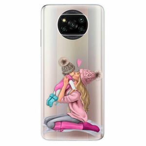 Odolné silikónové puzdro iSaprio - Kissing Mom - Blond and Girl - Xiaomi Poco X3 Pro / X3 NFC vyobraziť