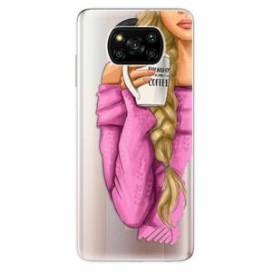 Odolné silikónové puzdro iSaprio - My Coffe and Blond Girl - Xiaomi Poco X3 Pro / X3 NFC vyobraziť