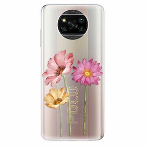Odolné silikónové puzdro iSaprio - Three Flowers - Xiaomi Poco X3 Pro / X3 NFC vyobraziť