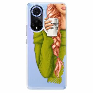 Odolné silikónové puzdro iSaprio - My Coffe and Redhead Girl - Huawei Nova 9 vyobraziť