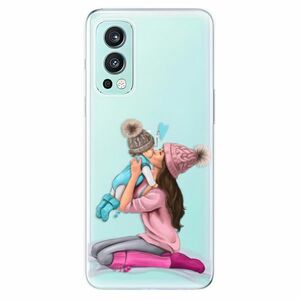 Odolné silikónové puzdro iSaprio - Kissing Mom - Brunette and Boy - OnePlus Nord 2 5G vyobraziť