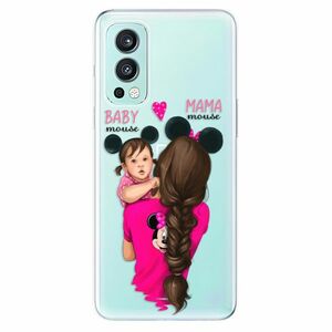 Odolné silikónové puzdro iSaprio - Mama Mouse Brunette and Girl - OnePlus Nord 2 5G vyobraziť