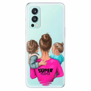 Odolné silikónové puzdro iSaprio - Super Mama - Boy and Girl - OnePlus Nord 2 5G vyobraziť