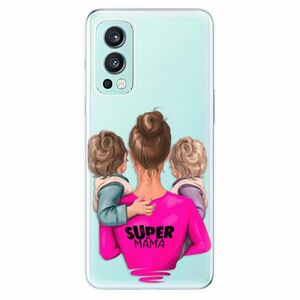 Odolné silikónové puzdro iSaprio - Super Mama - Two Boys - OnePlus Nord 2 5G vyobraziť