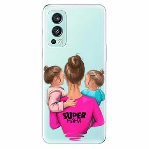 Odolné silikónové puzdro iSaprio - Super Mama - Two Girls - OnePlus Nord 2 5G vyobraziť