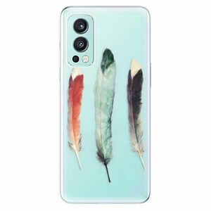 Odolné silikónové puzdro iSaprio - Three Feathers - OnePlus Nord 2 5G vyobraziť