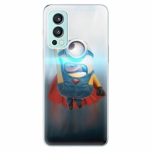 Odolné silikónové puzdro iSaprio - Mimons Superman 02 - OnePlus Nord 2 5G vyobraziť