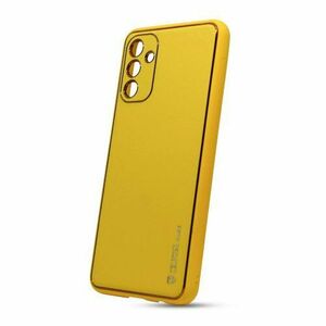 Puzdro Leather TPU Samsung Galaxy A13 5G/A04s - žlté vyobraziť