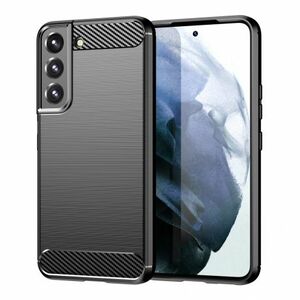 MG Carbon Case Flexible silikónový kryt na Samsung Galaxy S22 Plus, čierny vyobraziť