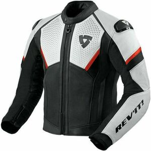 Rev'it! Jacket Matador Black/Neon Red 52 Kožená bunda vyobraziť