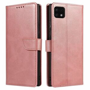 MG Magnet knižkové kožené puzdro na Samsung Galaxy A22 4G, ružové vyobraziť