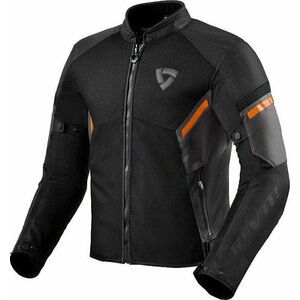 Rev'it! Jacket GT-R Air 3 Black/Neon Orange L Textilná bunda vyobraziť