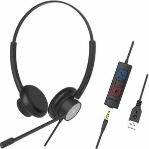 Tellur Wired Headset Voice 420, binaural, USB/3, 5mm jack, černá vyobraziť