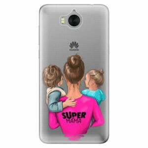 Odolné silikónové puzdro iSaprio - Super Mama - Boy and Girl - Huawei Y5 2017 / Y6 2017 vyobraziť