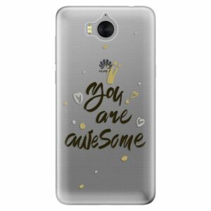 Odolné silikónové puzdro iSaprio - You Are Awesome - black - Huawei Y5 2017 / Y6 2017 vyobraziť
