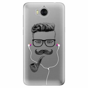 Odolné silikónové puzdro iSaprio - Man With Headphones 01 - Huawei Y5 2017 / Y6 2017 vyobraziť