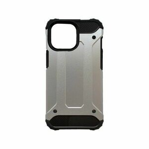 mobilNET plastové puzdro iPhone 13 Pro Max, strieborné, Military vyobraziť