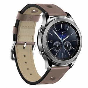 BStrap Leather Italy remienok na Huawei Watch GT/GT2 46mm, khaki brown (SSG009C0503) vyobraziť