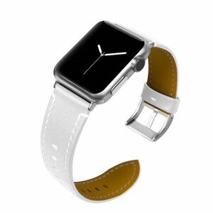 BStrap Leather Italy remienok na Apple Watch 38/40/41mm, White (SAP001C04) vyobraziť