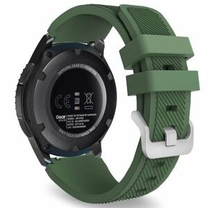 BStrap Silicone Sport remienok na Samsung Galaxy Watch 3 45mm, dark green (SSG006C0701) vyobraziť