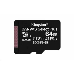 Kingston 64GB micSDXC Canvas Select Plus 100R A1 C10 - 1 ks vyobraziť
