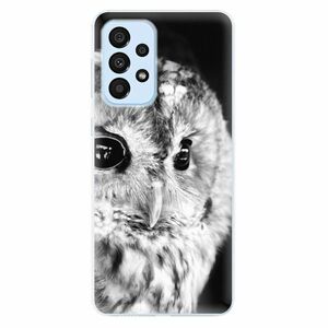 Odolné silikónové puzdro iSaprio - BW Owl - Samsung Galaxy A33 5G vyobraziť