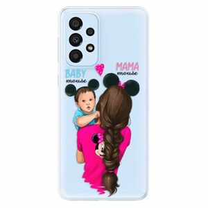 Odolné silikónové puzdro iSaprio - Mama Mouse Brunette and Boy - Samsung Galaxy A33 5G vyobraziť