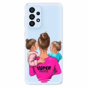 Odolné silikónové puzdro iSaprio - Super Mama - Two Girls - Samsung Galaxy A33 5G vyobraziť