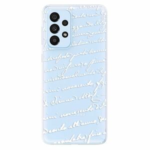 Odolné silikónové puzdro iSaprio - Handwriting 01 - white - Samsung Galaxy A33 5G vyobraziť