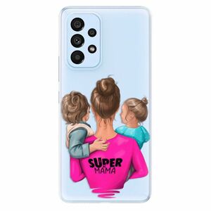 Odolné silikónové puzdro iSaprio - Super Mama - Boy and Girl - Samsung Galaxy A53 5G vyobraziť