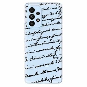 Odolné silikónové puzdro iSaprio - Handwriting 01 - black - Samsung Galaxy A53 5G vyobraziť