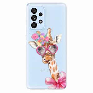 Odolné silikónové puzdro iSaprio - Lady Giraffe - Samsung Galaxy A53 5G vyobraziť