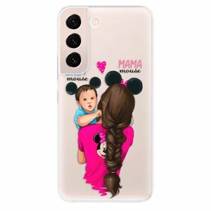Odolné silikónové puzdro iSaprio - Mama Mouse Brunette and Boy - Samsung Galaxy S22 5G vyobraziť