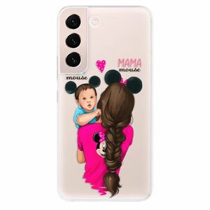 Odolné silikónové puzdro iSaprio - Mama Mouse Brunette and Boy - Samsung Galaxy S22+ 5G vyobraziť