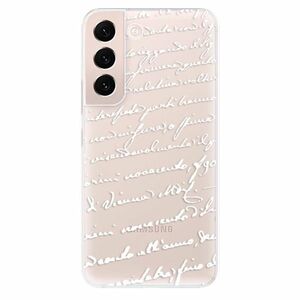 Odolné silikónové puzdro iSaprio - Handwriting 01 - white - Samsung Galaxy S22+ 5G vyobraziť
