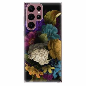 Odolné silikónové puzdro iSaprio - Dark Flowers - Samsung Galaxy S22 Ultra 5G vyobraziť
