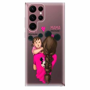 Odolné silikónové puzdro iSaprio - Mama Mouse Brunette and Girl - Samsung Galaxy S22 Ultra 5G vyobraziť