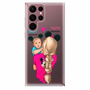 Odolné silikónové puzdro iSaprio - Mama Mouse Blonde and Boy - Samsung Galaxy S22 Ultra 5G vyobraziť