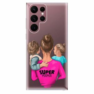Odolné silikónové puzdro iSaprio - Super Mama - Boy and Girl - Samsung Galaxy S22 Ultra 5G vyobraziť