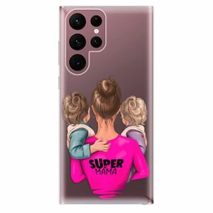 Odolné silikónové puzdro iSaprio - Super Mama - Two Boys - Samsung Galaxy S22 Ultra 5G vyobraziť