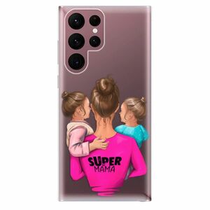 Odolné silikónové puzdro iSaprio - Super Mama - Two Girls - Samsung Galaxy S22 Ultra 5G vyobraziť
