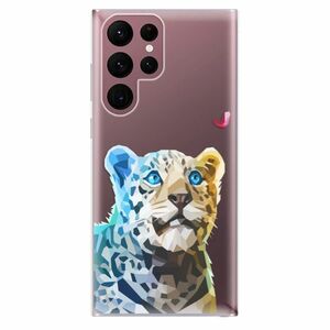 Odolné silikónové puzdro iSaprio - Leopard With Butterfly - Samsung Galaxy S22 Ultra 5G vyobraziť