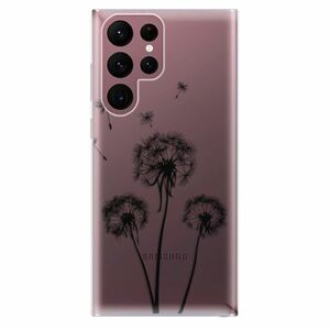 Odolné silikónové puzdro iSaprio - Three Dandelions - black - Samsung Galaxy S22 Ultra 5G vyobraziť