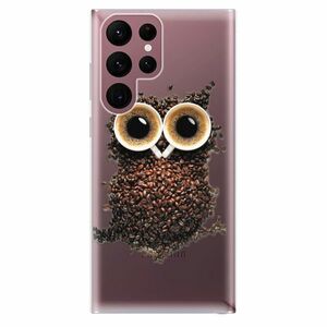 Odolné silikónové puzdro iSaprio - Owl And Coffee - Samsung Galaxy S22 Ultra 5G vyobraziť